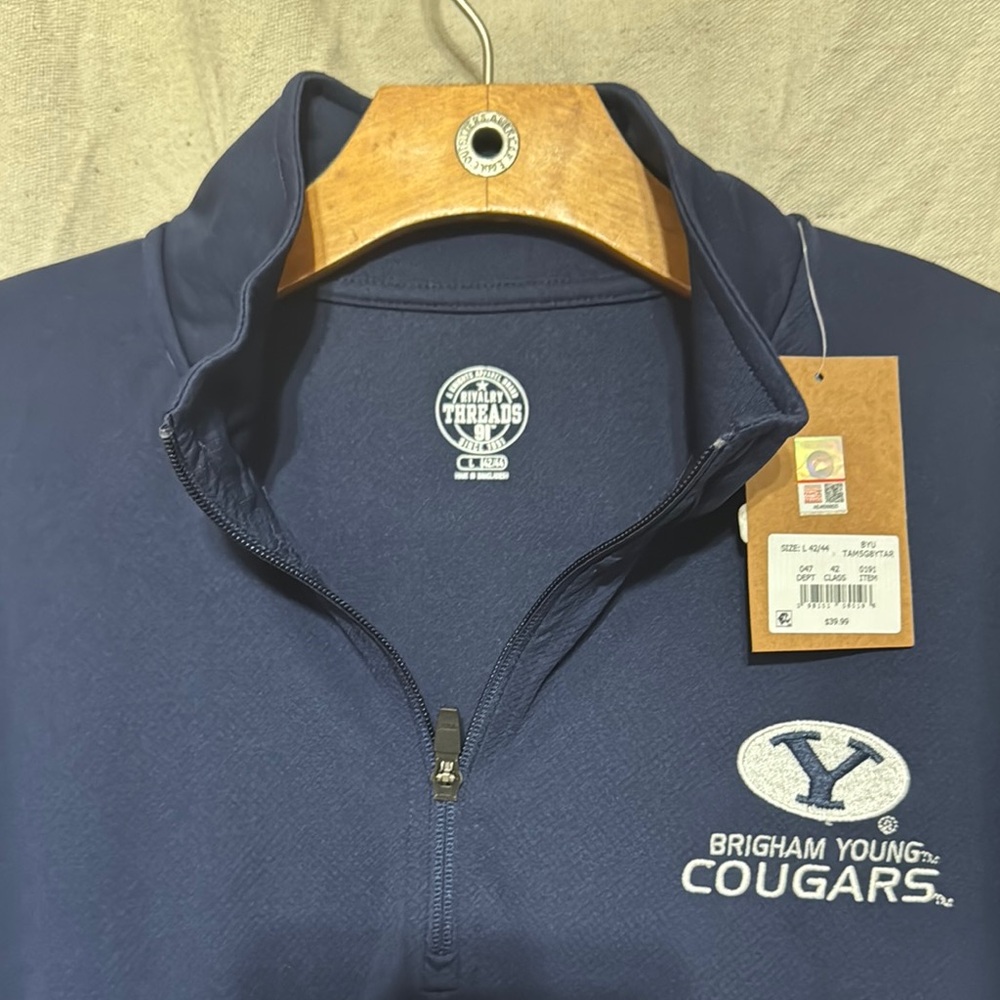BYU College Rivalry Threads Blue Long Sleeve Tee - Picture 4 of 5